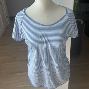 Lake Pajamas Pima Short Sleeve Scoop Neck with Cute Piping. Like new.